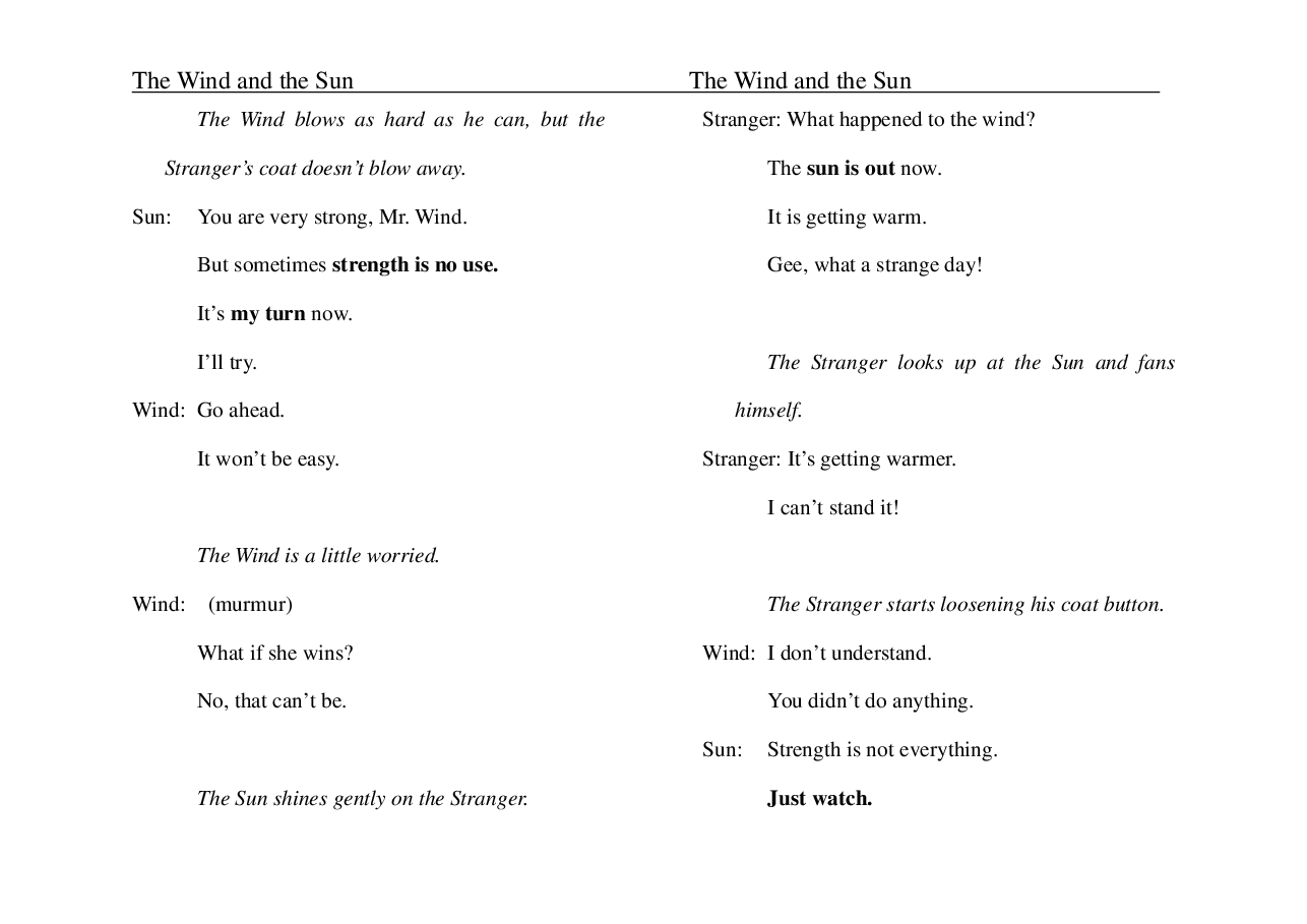 北风与太阳The Wind and the Sun.pdf,第4页预览