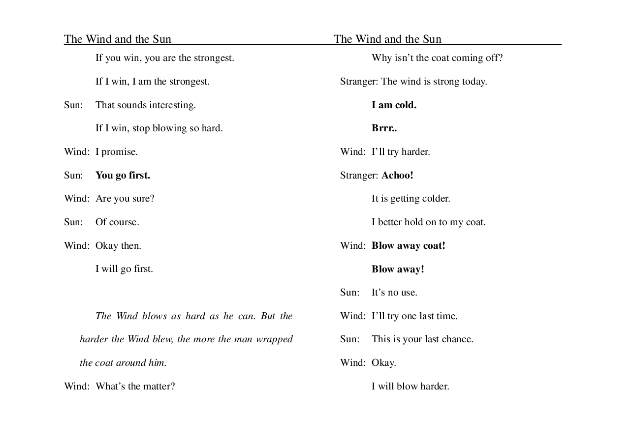 北风与太阳The Wind and the Sun.pdf,第3页预览