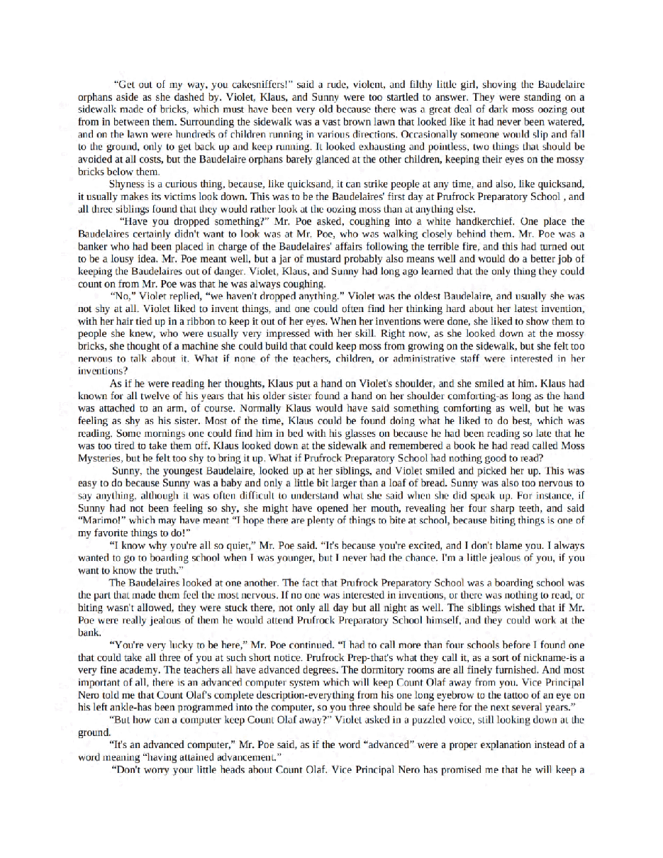 波特莱尔大遇险英文绘本A Series of Unfortunate Events 5 - The A - Snicket_ Lemony.pdf,第4页预览