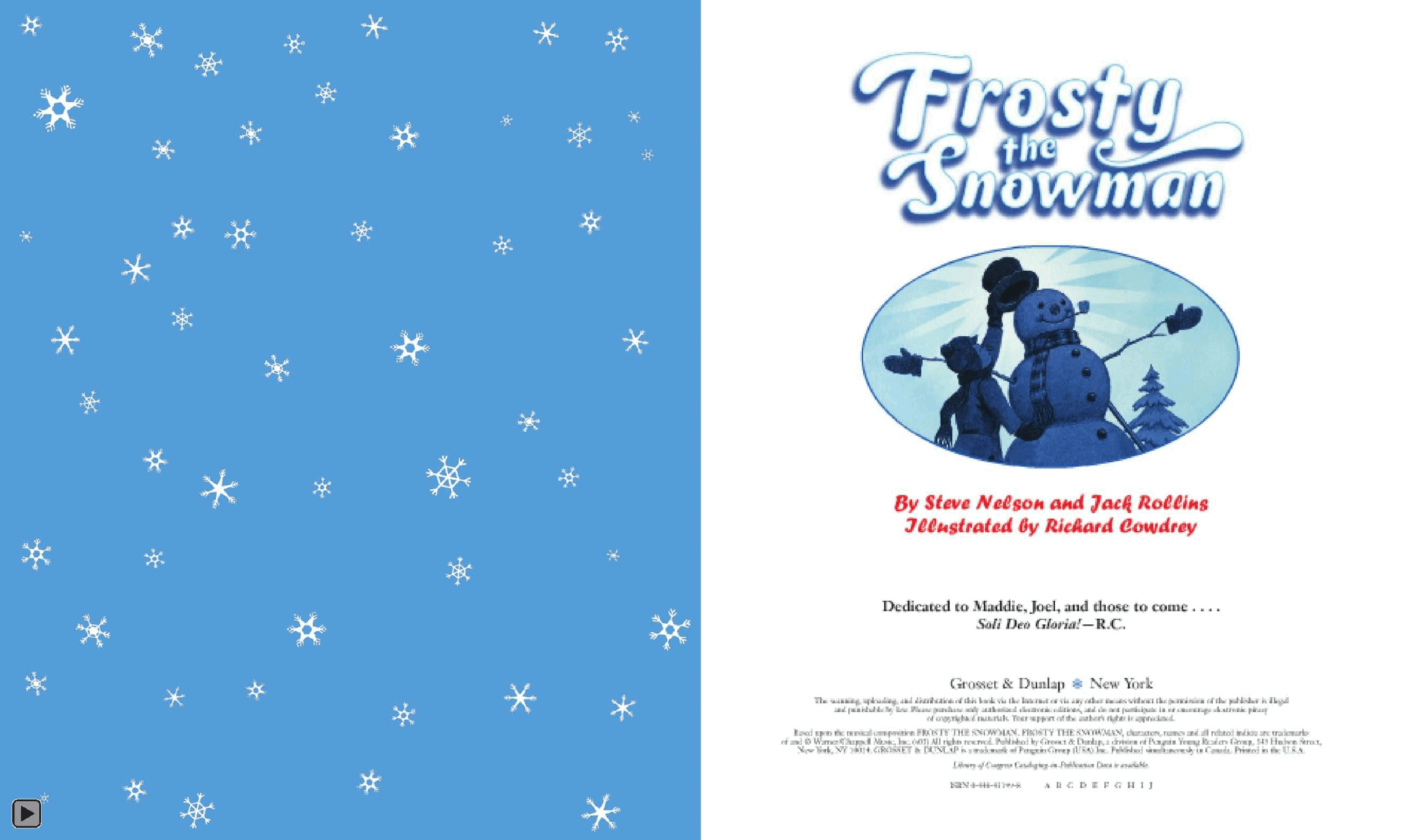Pearson培生3-6岁低幼亲子阅读绘本38本Frosty the Snowman.pdf,第3页预览