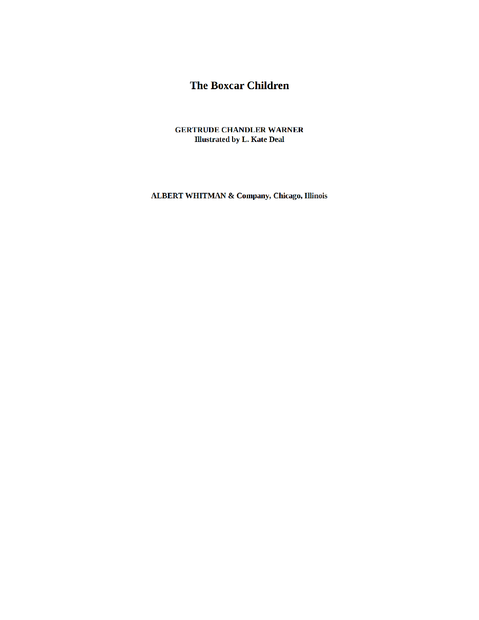 Gertrude Chandler Warner - [Boxcar Children 001] - The Boxcar Children.pdf，第3页预览
