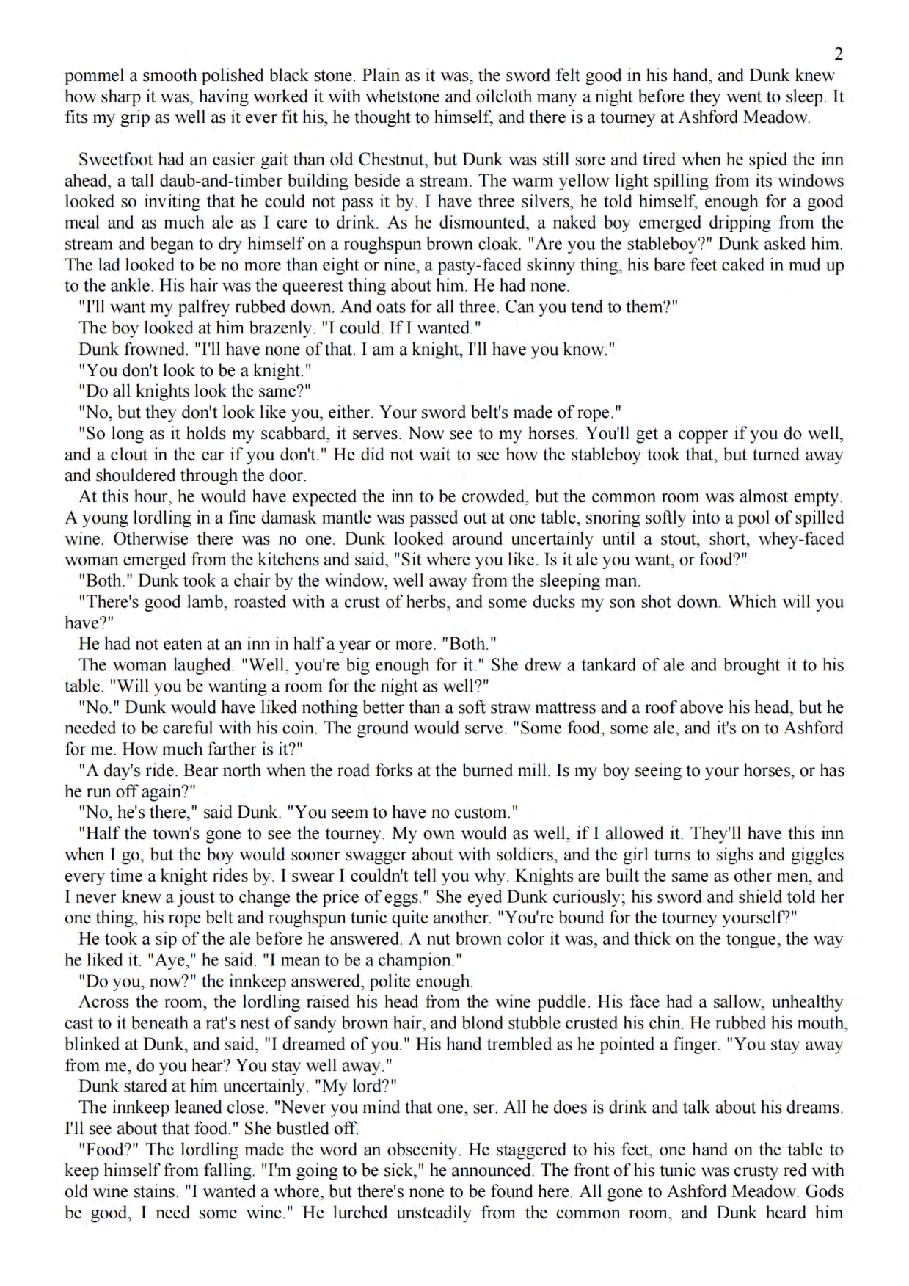 George R.R. Martin - A Song of Fire & Ice prequel01 - The Hedge Knight.pdf，第2页预览