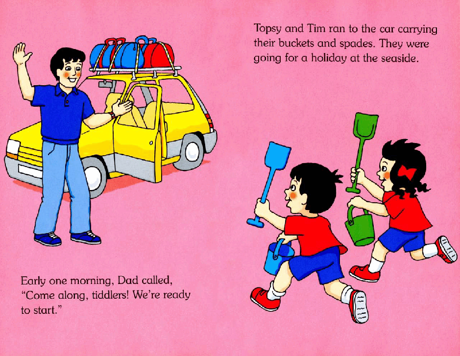 原版英文儿童书《Topsy and Tim》系列英语绘本共18本Buckets And Spades.pdf,第3页预览