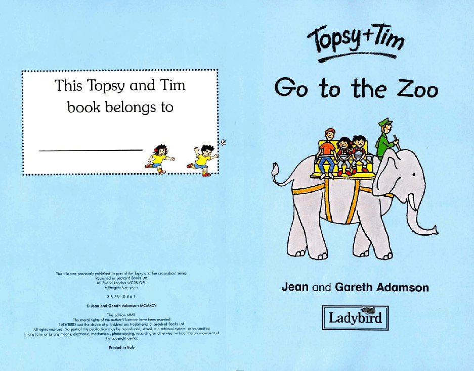 原版英文儿童书《Topsy and Tim》系列英语绘本共18本Zoo.pdf,第2页预览