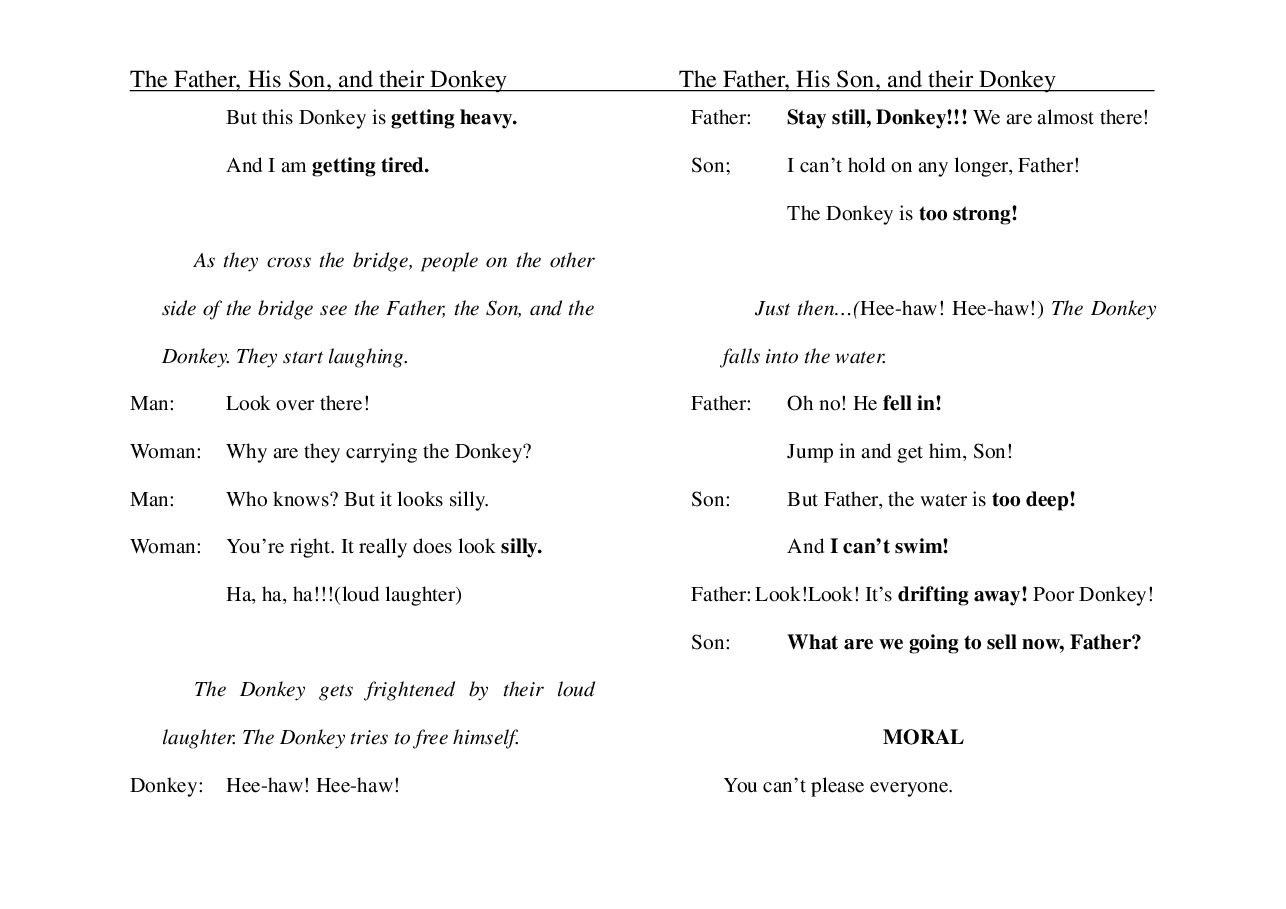 父子和驴子The Father, His Son, and their Donkey.pdf,第4页预览