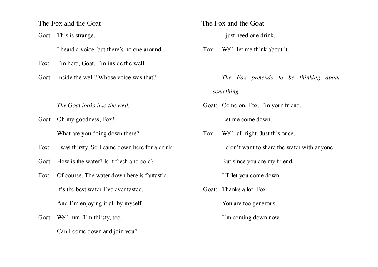 狐狸与山羊The fox and the goat.pdf，第3页预览