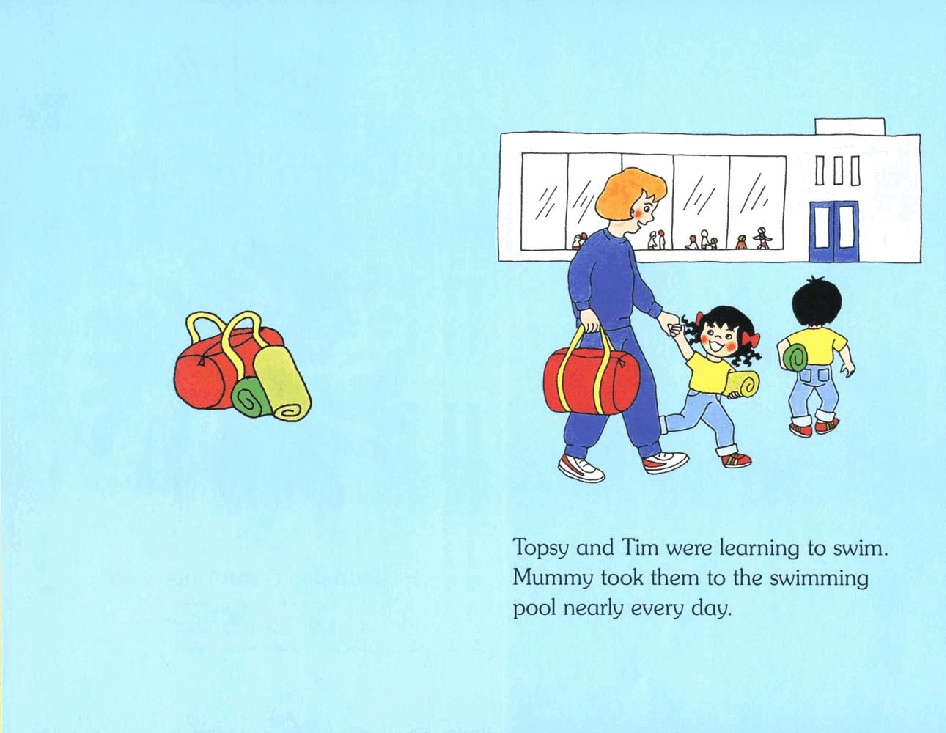 原版英文儿童书《Topsy and Tim》系列英语绘本共18本swim.pdf,第3页预览