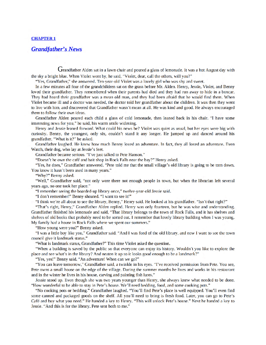 Gertrude Chandler Warner - [Boxcar Children 021] - The Deserted Library Mystery.pdf，第4页预览
