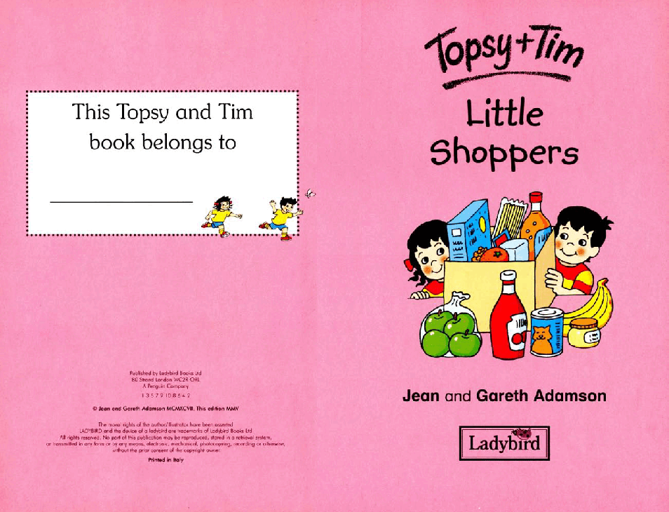 原版英文儿童书《Topsy and Tim》系列英语绘本共18本Shoppers.pdf,第2页预览