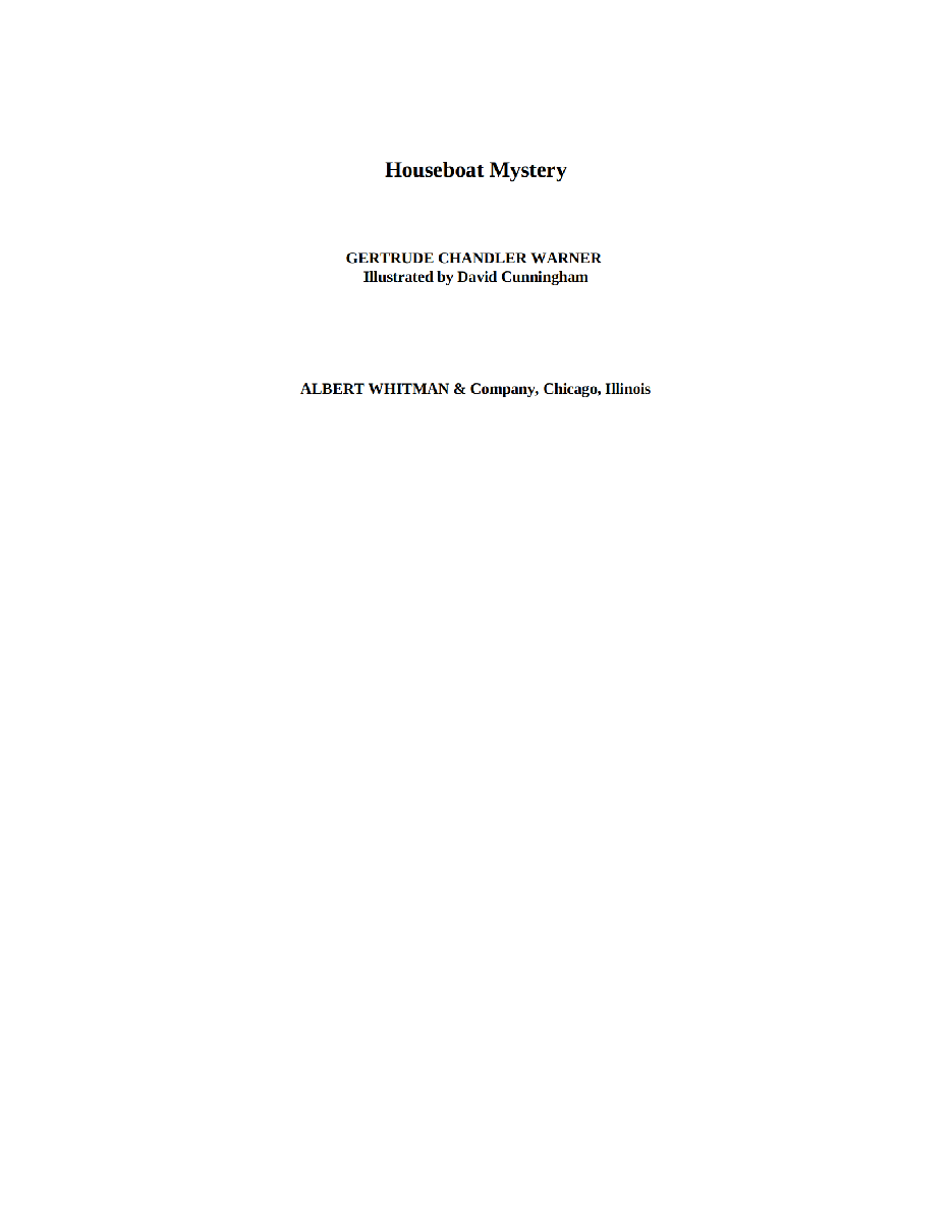 Gertrude Chandler Warner - [Boxcar Children 012] - Houseboat Mystery.pdf，第4页预览