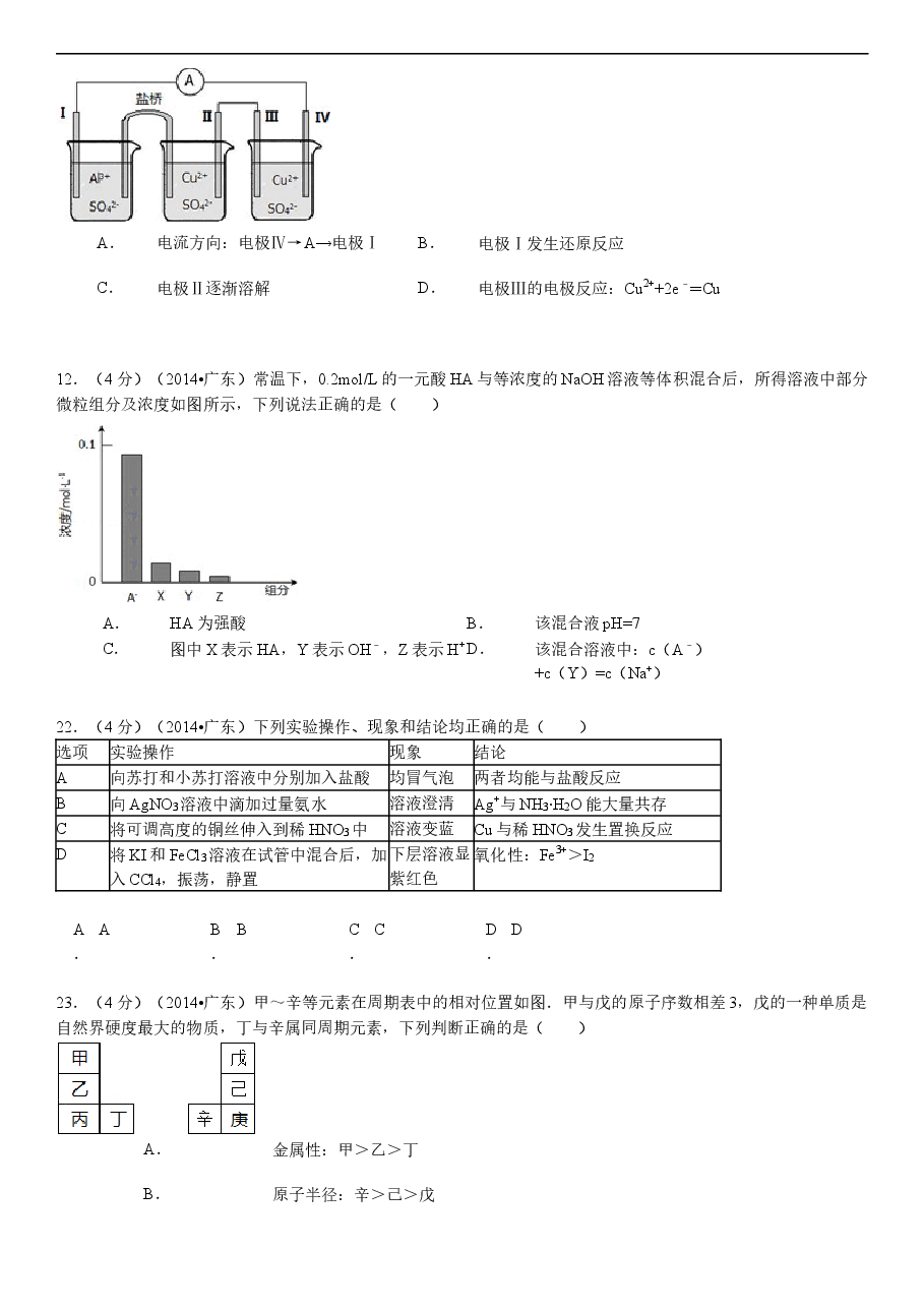 2014年广东高考化学试题及答案.doc，第2页预览