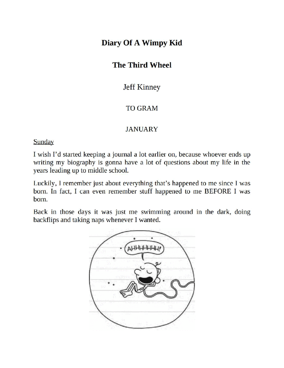 小屁孩日记系列英文绘本[Diary of a Wimpy Kid 07] - The Third Wheel.pdf，第2页预览