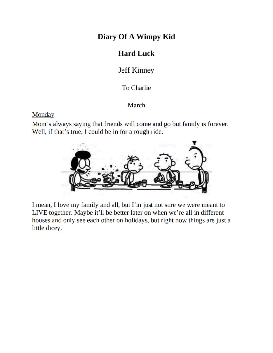 小屁孩日记系列英文绘本[Diary of a Wimpy Kid 08] - Hard Luck.pdf，第2页预览