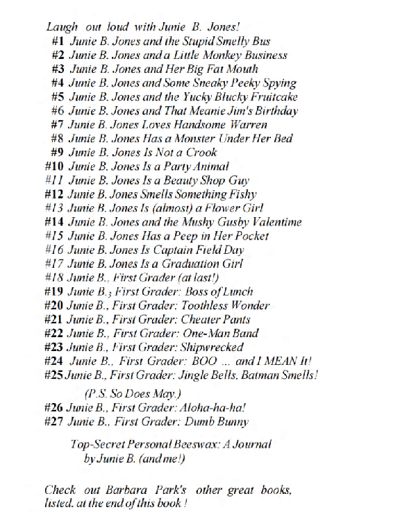 13 Junie B. Jones is (almost) a flower Girl文字版另一个.pdf,第2页预览