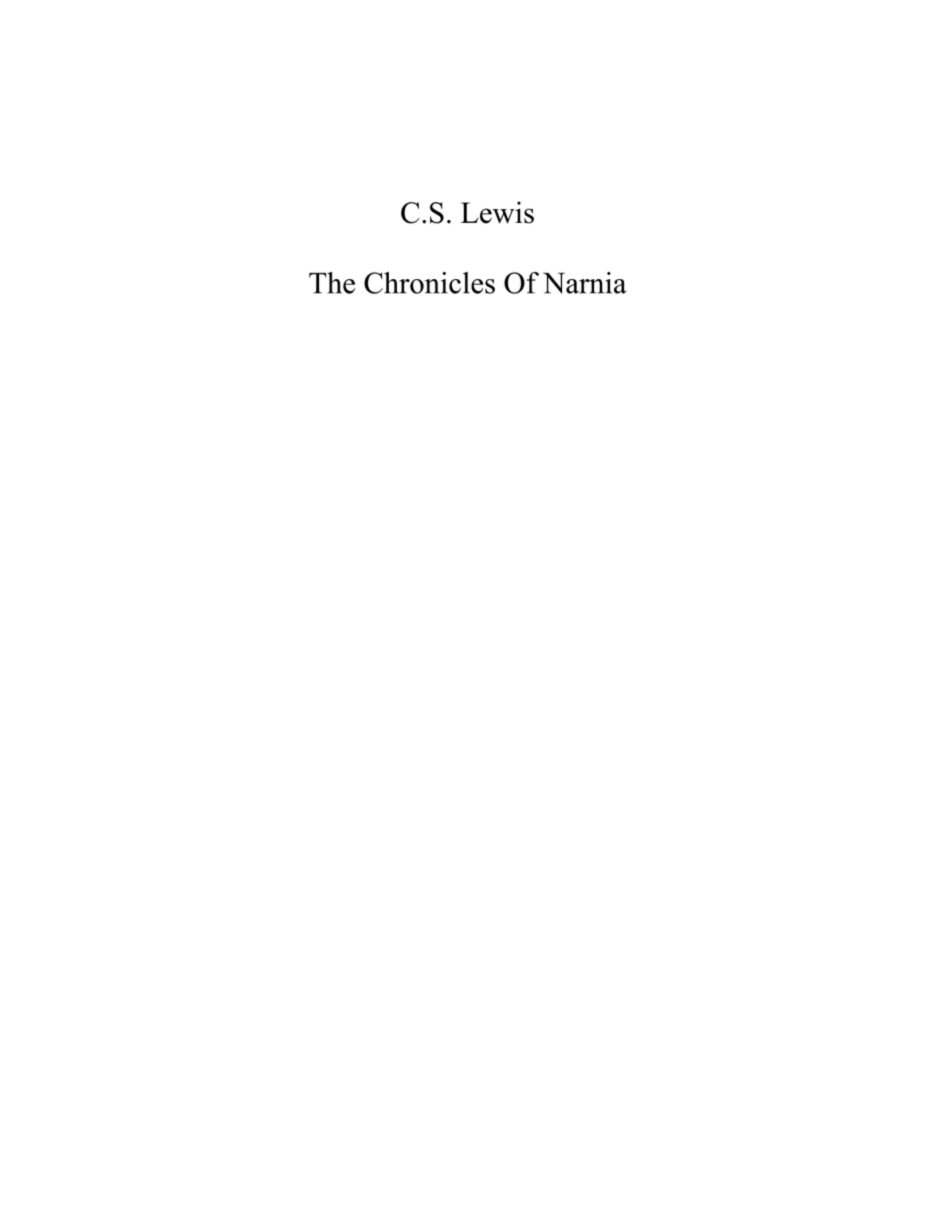 纳尼亚传奇01.狮子、女巫和魔衣橱Chronicles.Of.Narnia..7.Books.pdf,第1页预览