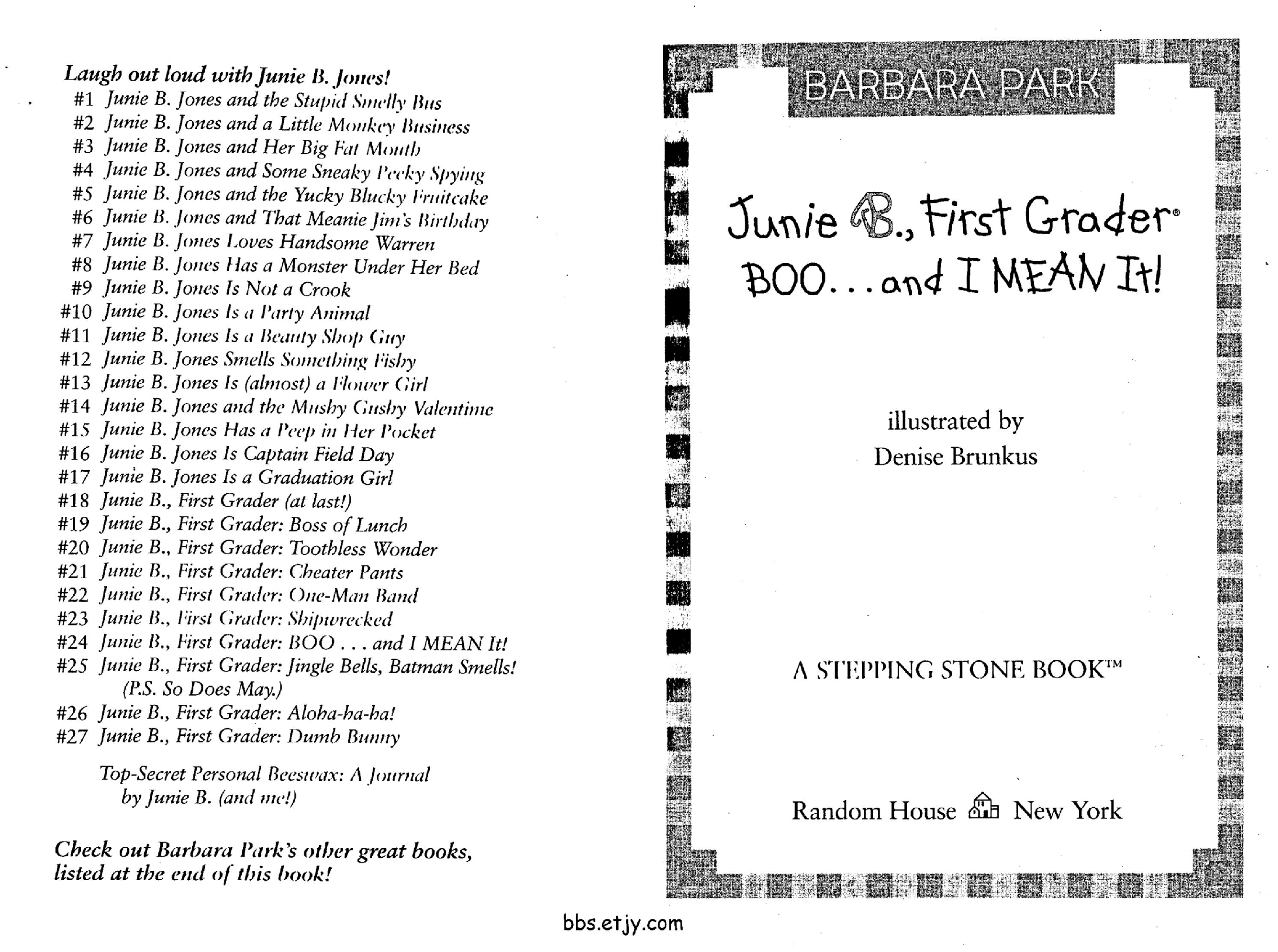 24 First Grader Boo...and I Mean It!扫描版.pdf,第3页预览