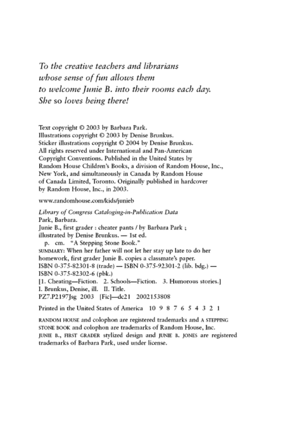 21 Junie B.First Grader Cheater Pants-1.pdf,第2页预览