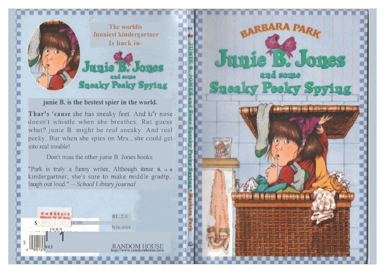 04 Junie B. Jones and sone Sneaky Peeky Spying文字版清晰.pdf,第1页预览