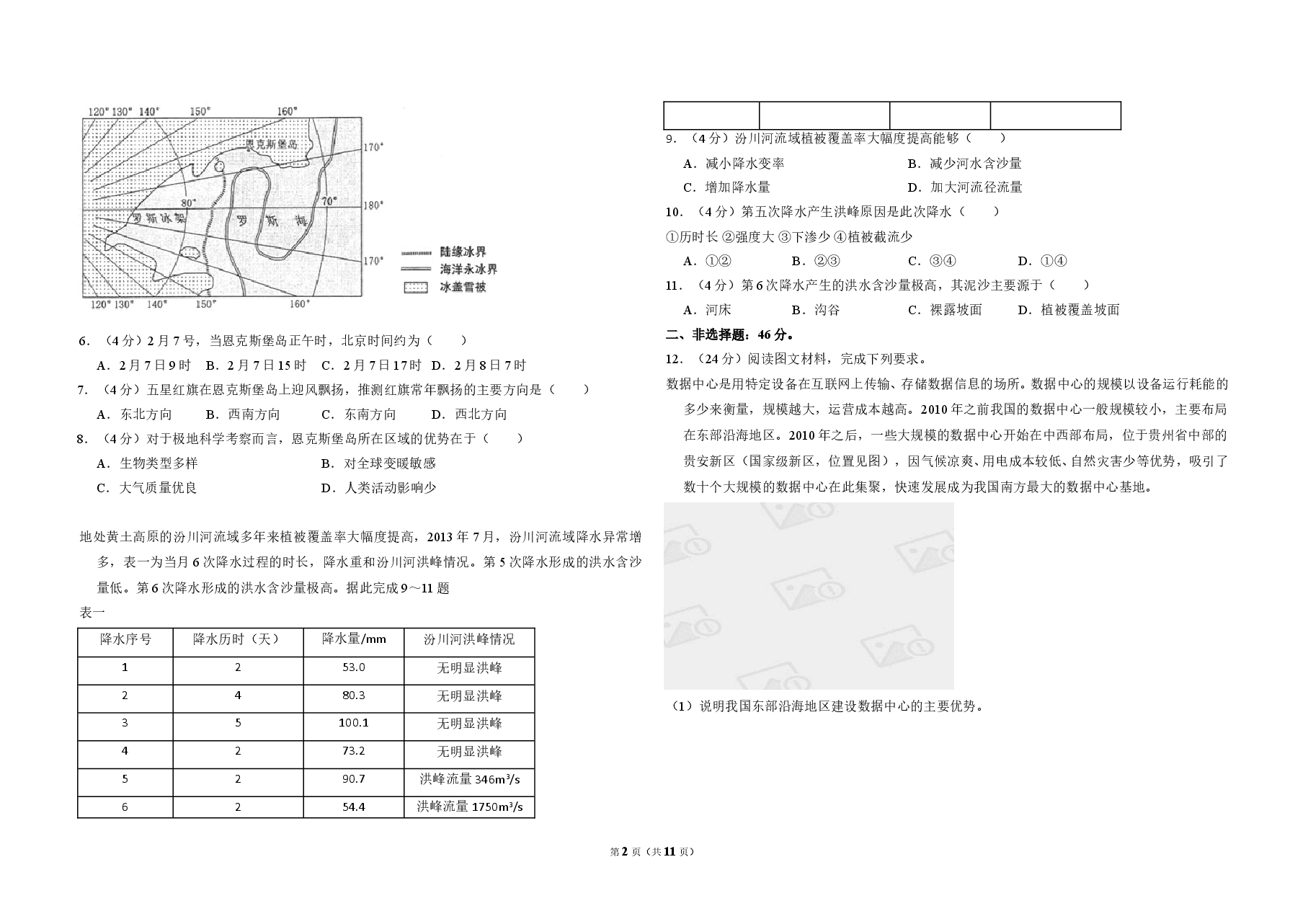 2018年全国统一高考地理试卷（新课标ⅱ）（含解析版）.doc，第2页预览