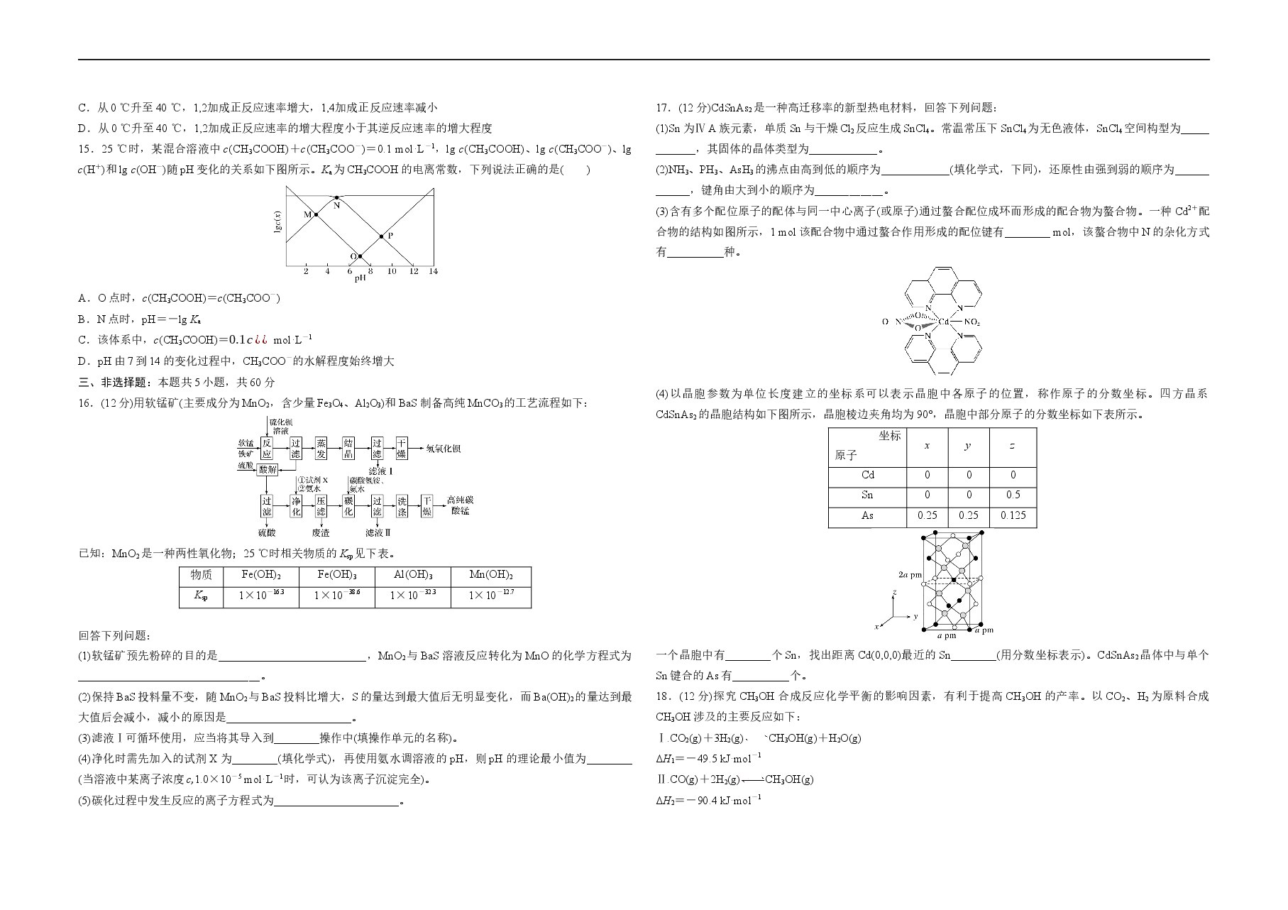 2020年高考真题 化学(山东卷)(原卷版).docx,第3页预览