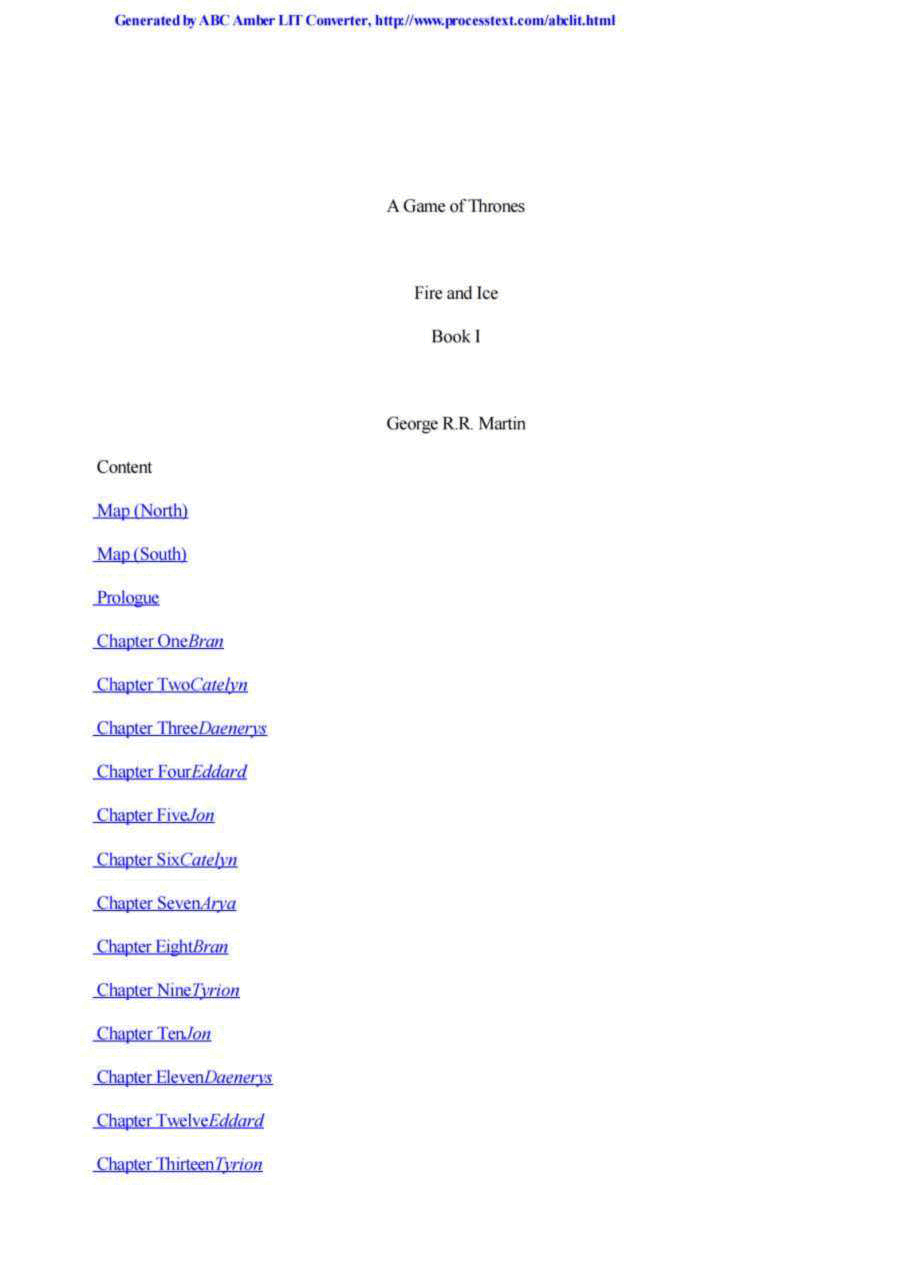 George R.R. Martin - A Song of Fire & Ice Volume 01 - A Game of Thrones.pdf,第1页预览