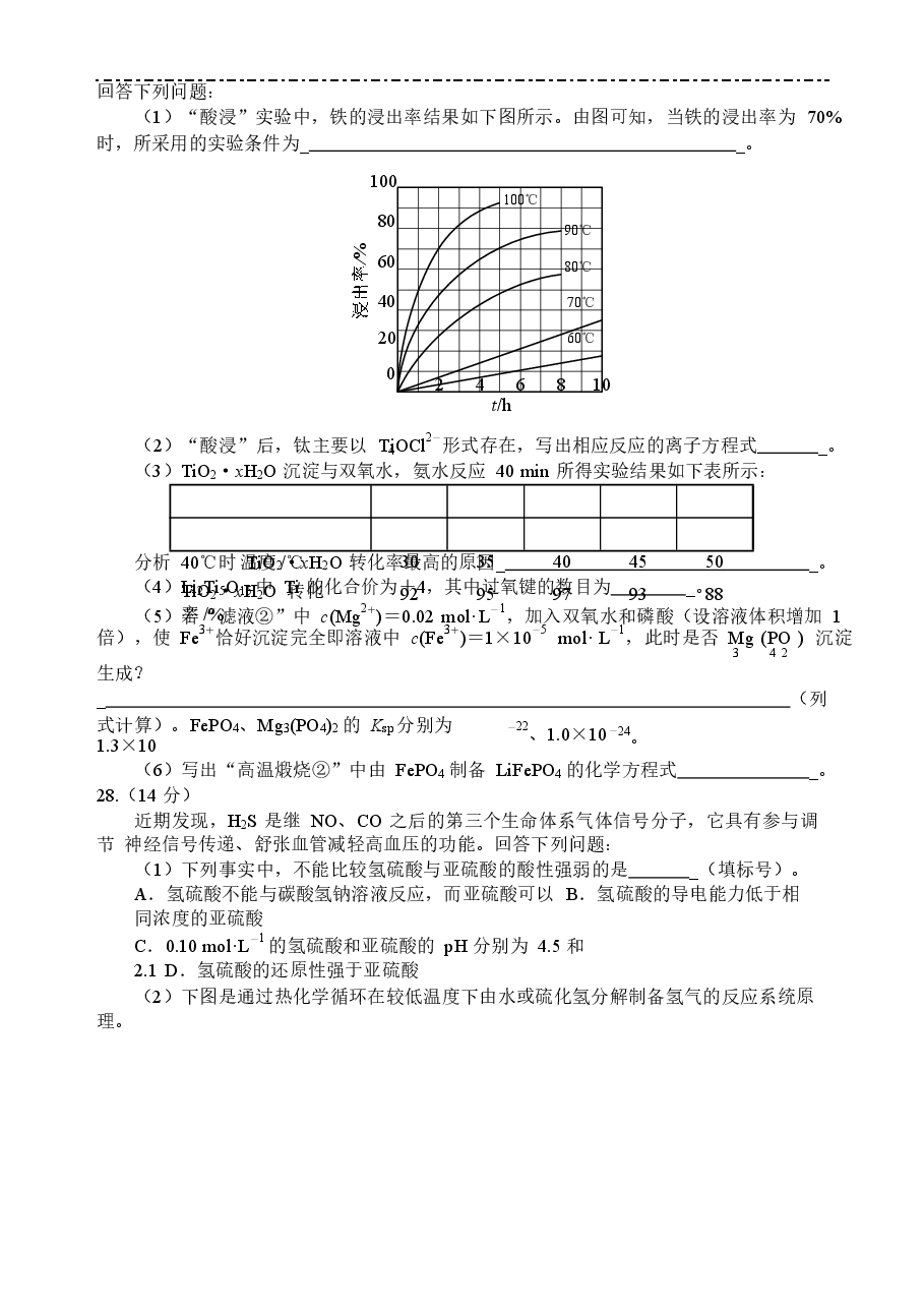 2017年全国高考I卷理综(化学)试题及答案.doc,第4页预览