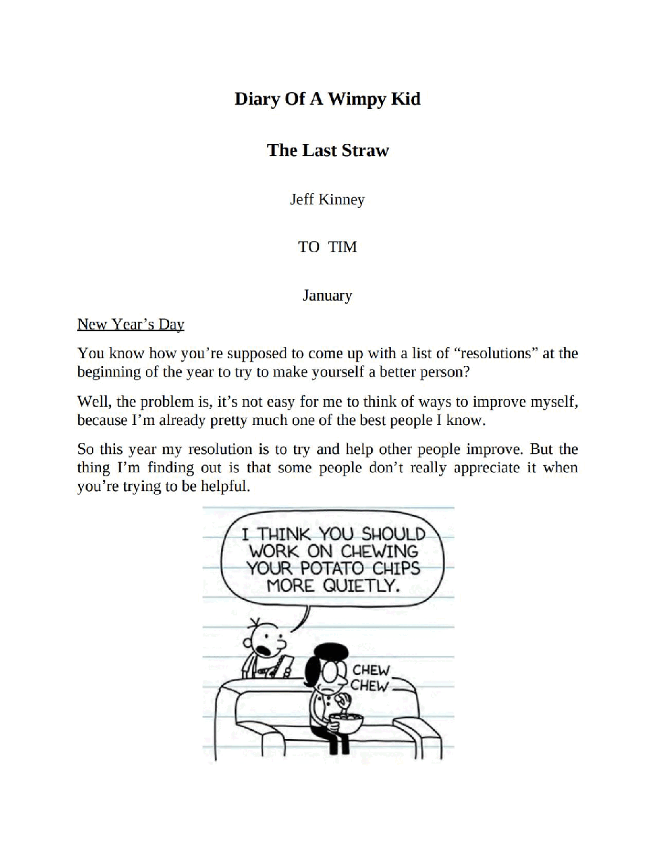 小屁孩日记系列英文绘本[Diary of a Wimpy Kid 03] - The Last Straw.pdf，第2页预览