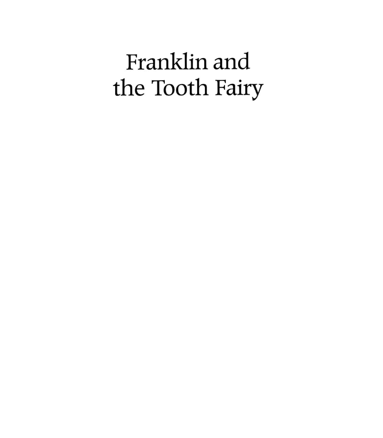 Franklin And the Tooth Fairy.pdf，第3页预览