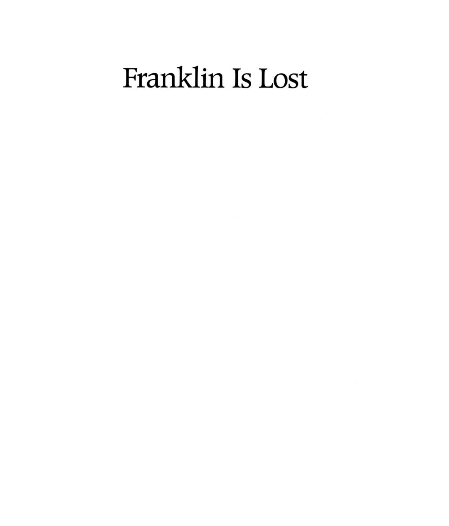 Franklin Is Lost.pdf，第3页预览