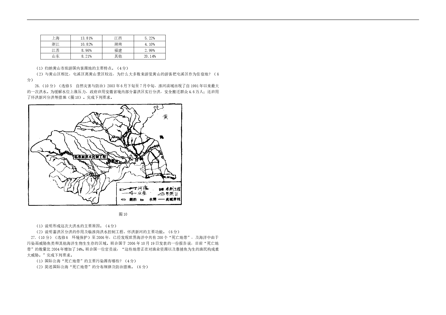 2008年高考地理(原卷版)(海南卷).doc,第4页预览
