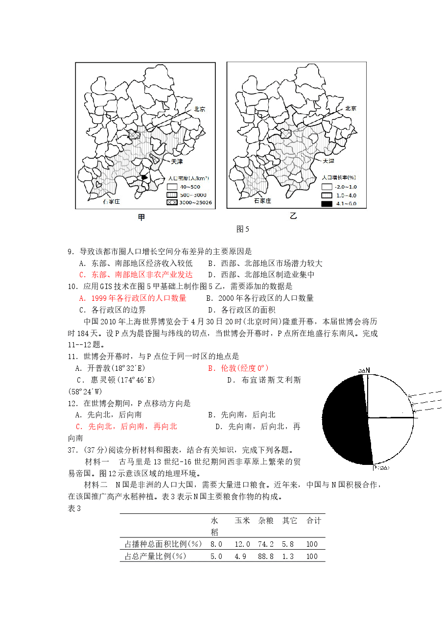 2010年高考福建卷(文综地理部分)(含答案).docx,第3页预览