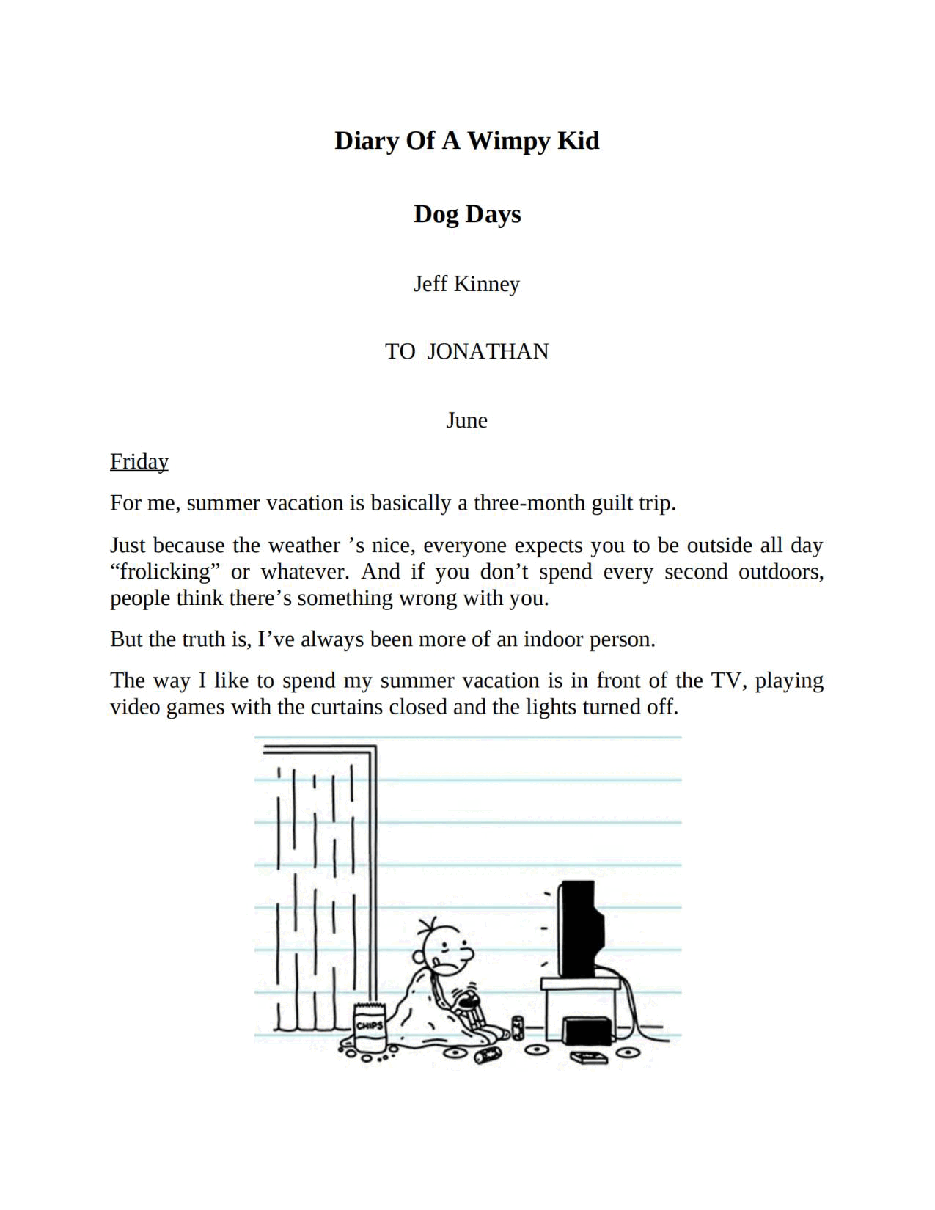 小屁孩日记系列英文绘本[Diary of a Wimpy Kid 04] - Dog Days.pdf，第2页预览