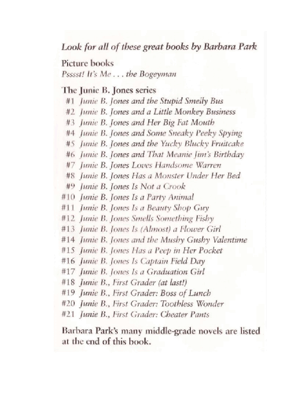21 Junie B.First Grader Cheater Pants-1.pdf,第4页预览