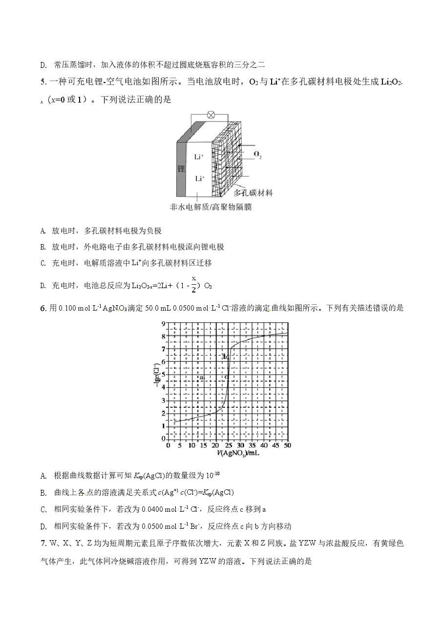 2018年高考新课标全国3卷理综化学及答案.doc,第2页预览