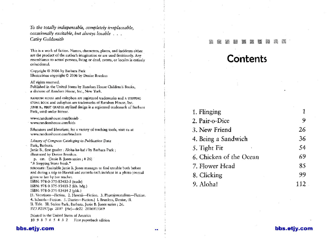 26 Junie B.First Grader Aloha-Ha-Ha!扫描版.pdf,第4页预览
