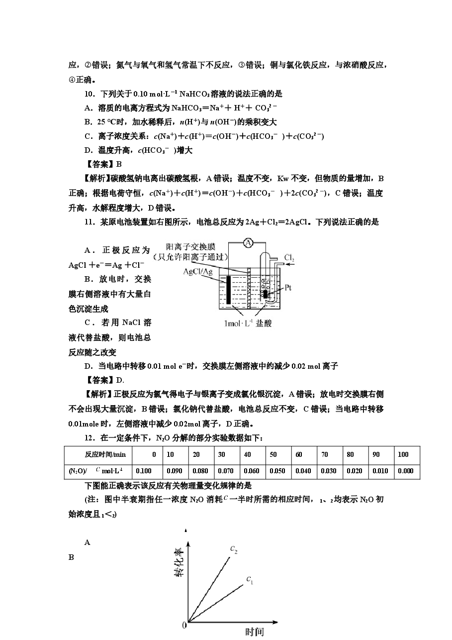 2014年福建高考化学试卷及答案word.doc,第2页预览