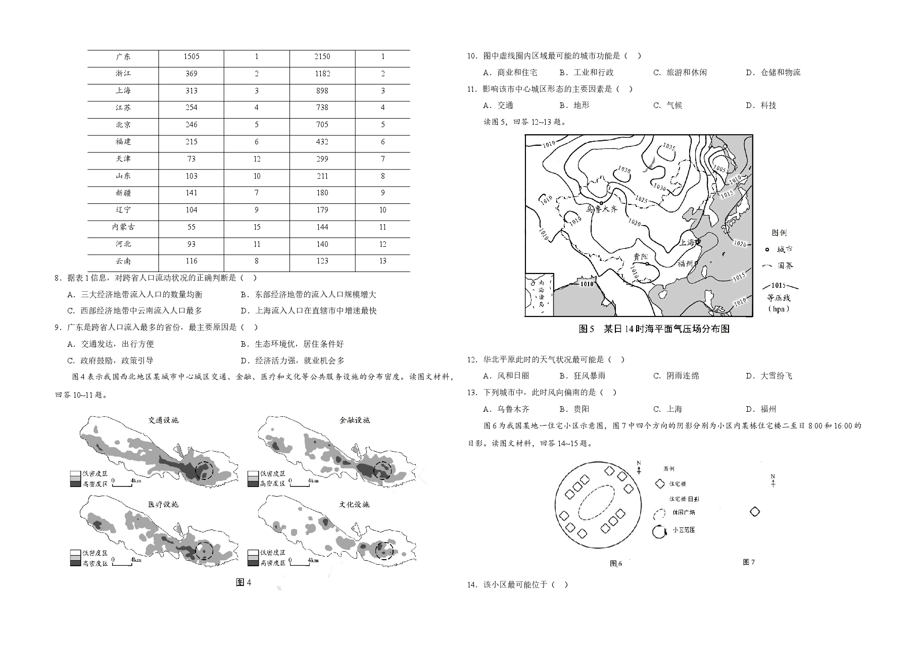 2020年天津市高考地理试卷 .doc,第2页预览