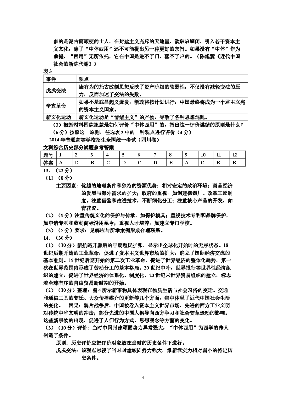 2014高考四川卷文综历史试题及答案.docx,第4页预览
