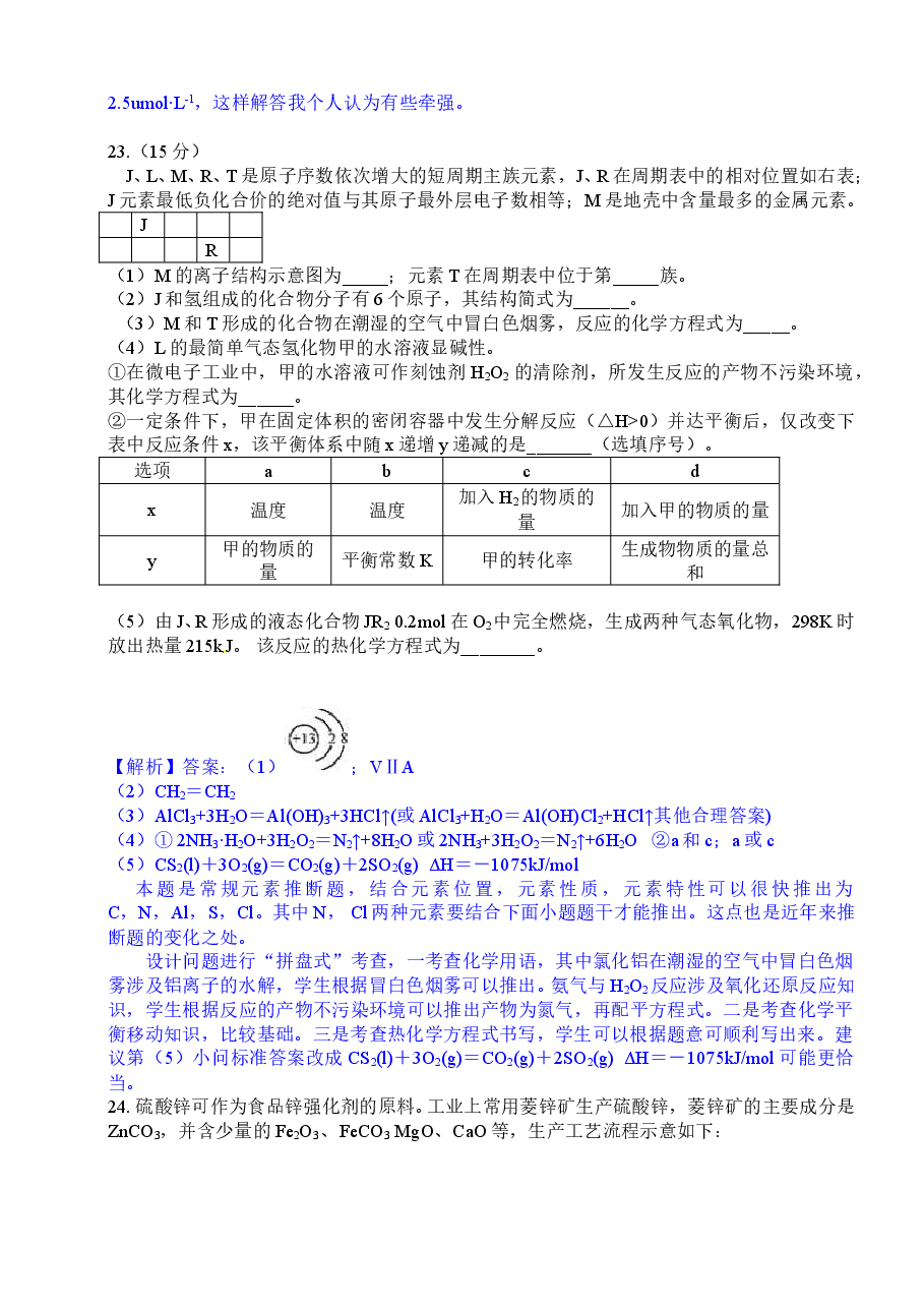 2010年福建高考化学试卷及答案word.doc,第3页预览