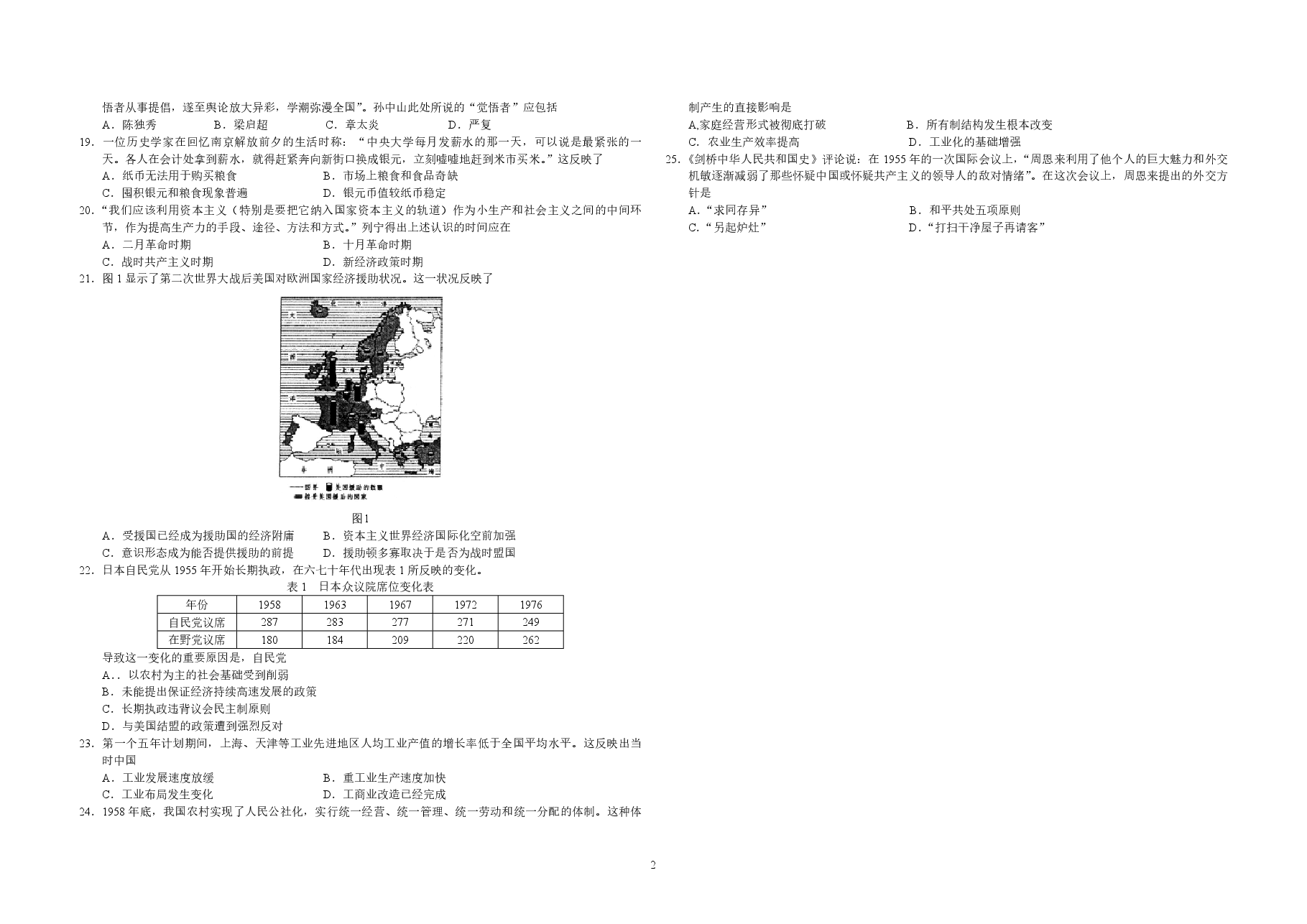 2011高考海南卷历史试题(含答案).pdf,第2页预览