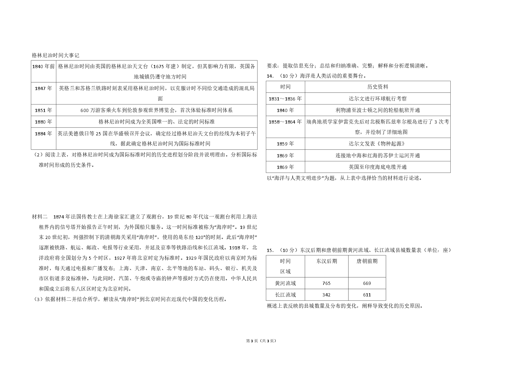 2013年北京市高考历史试卷(原卷版).pdf,第3页预览