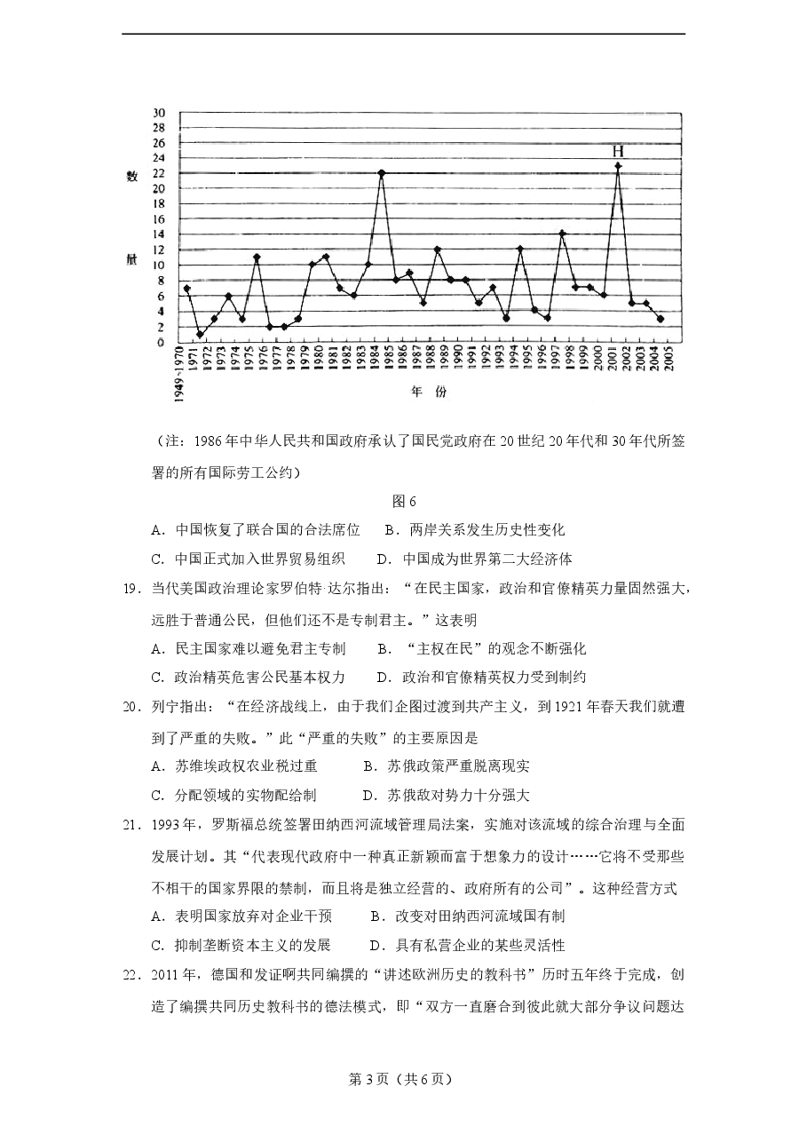 2014年高考安徽卷(文综历史部分)(含答案).doc,第3页预览