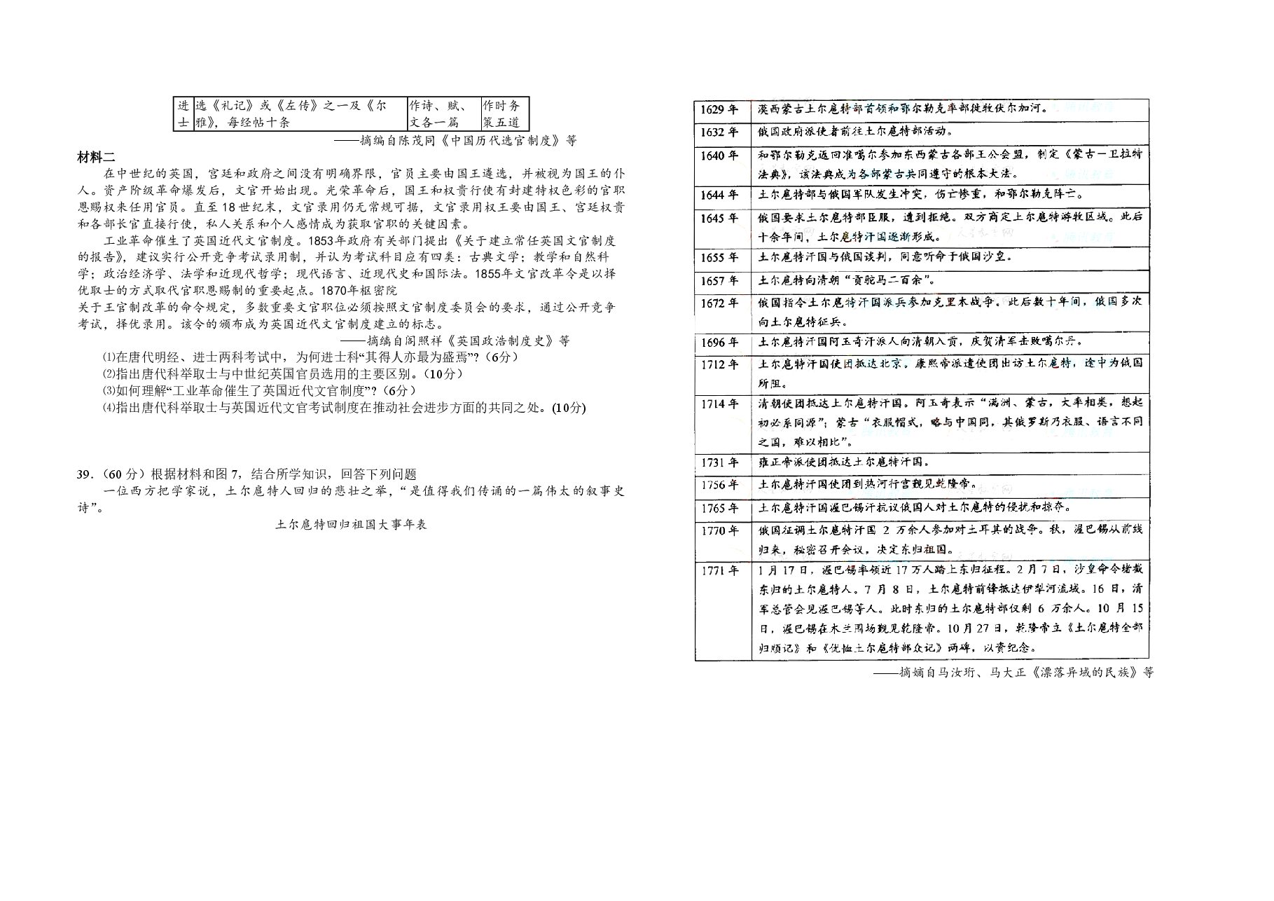 2008年浙江省高考历史（含解析版）.pdf，第2页预览