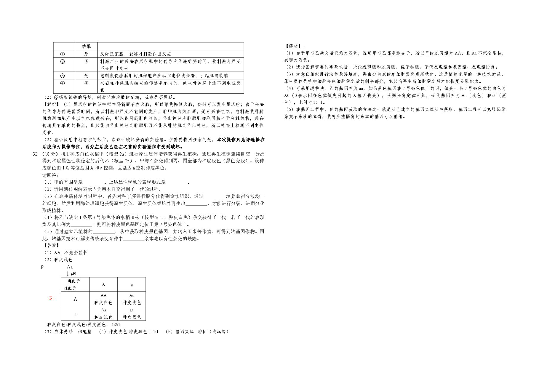 2014年浙江省高考生物（含解析版）.docx，第4页预览