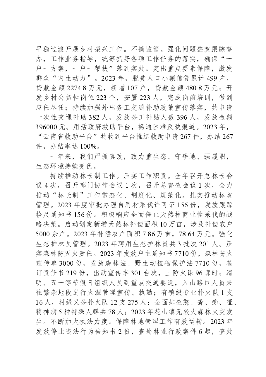 2024年花山镇政府工作报告.docx，第4页预览