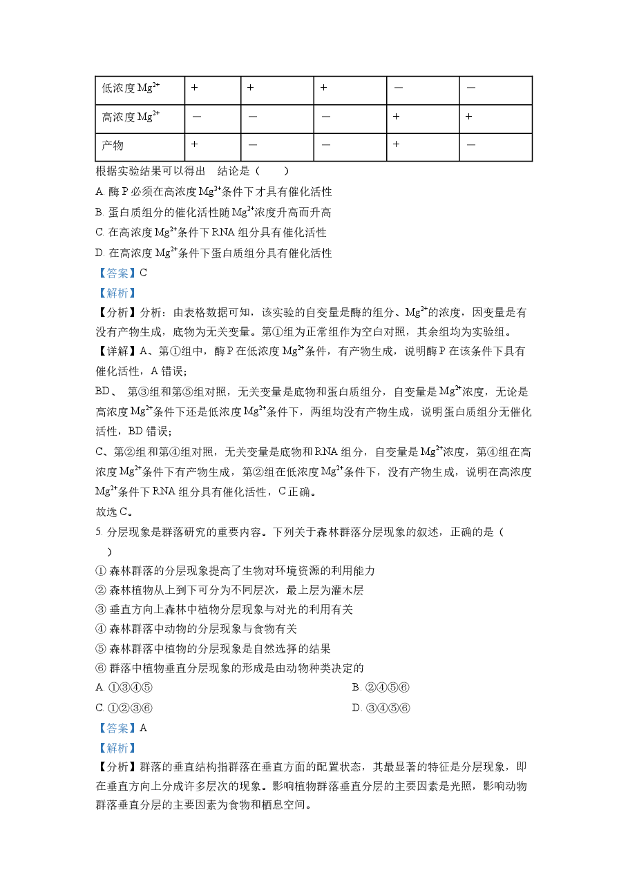 精品解析:2022全国统一高考生物试卷(全国乙卷)(解析版).docx,第3页预览