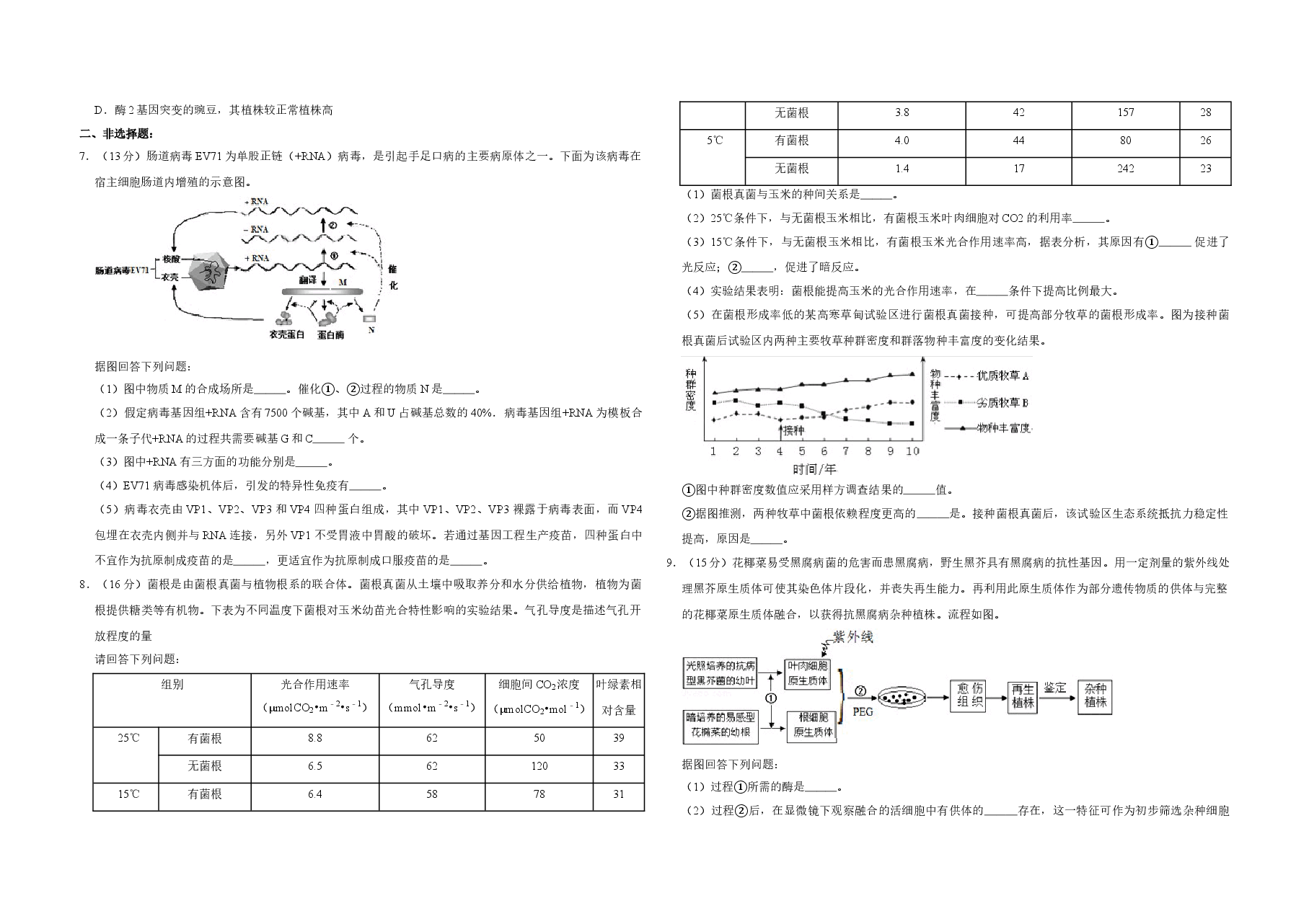 2013年天津市高考生物试卷 .doc,第2页预览