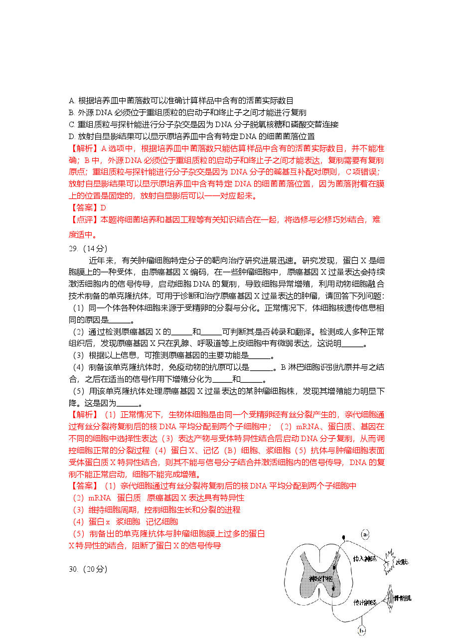 2013年安徽高考生物真题及答案.doc，第3页预览