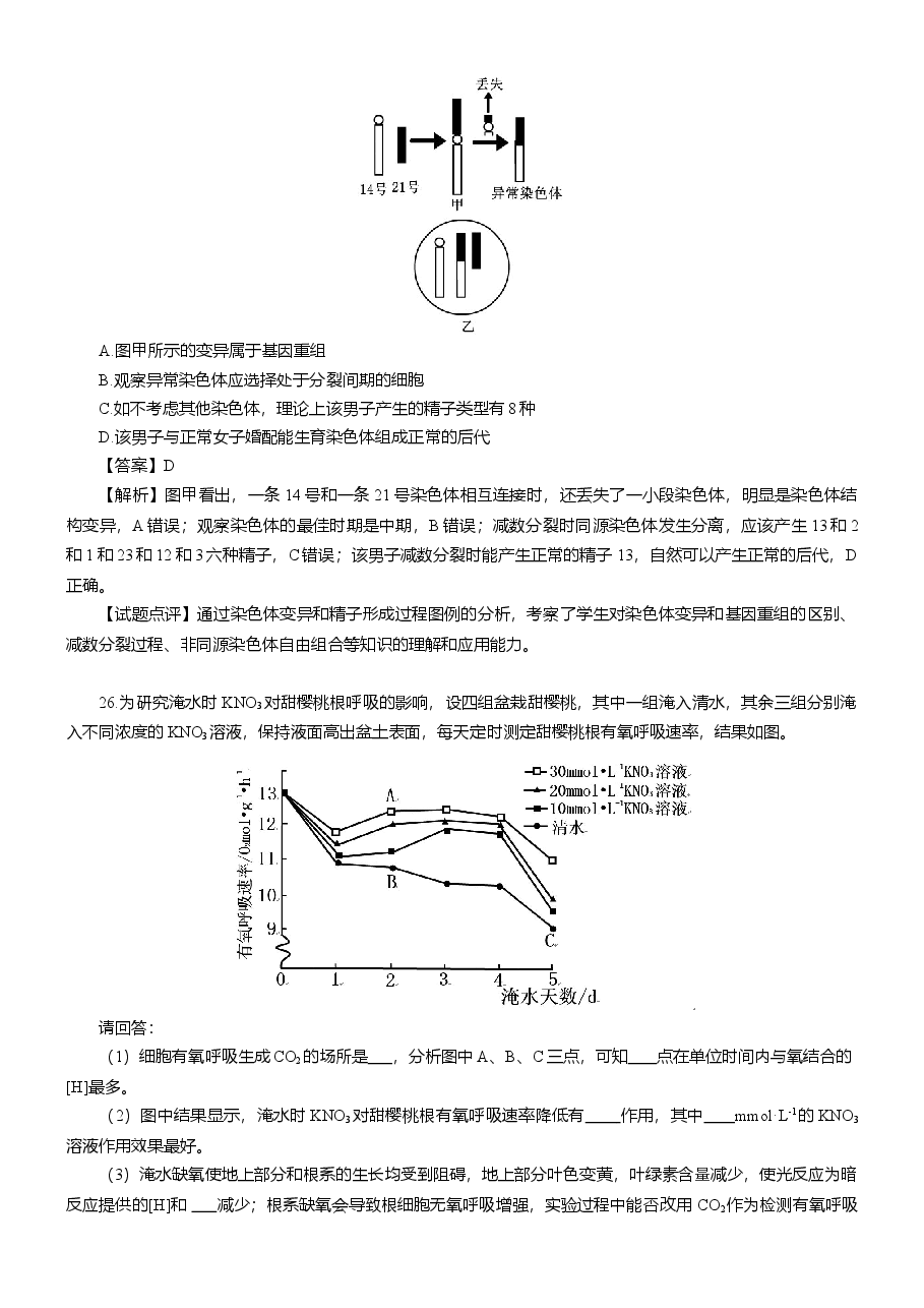 2013年福建高考生物真题及答案.doc，第3页预览