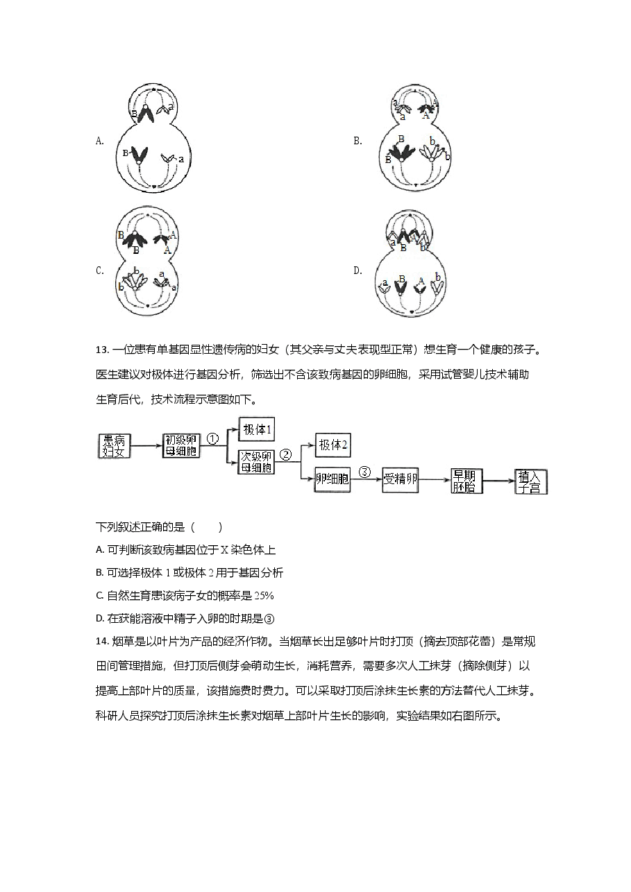 2021年高考生物（福建卷）原卷版.doc，第4页预览